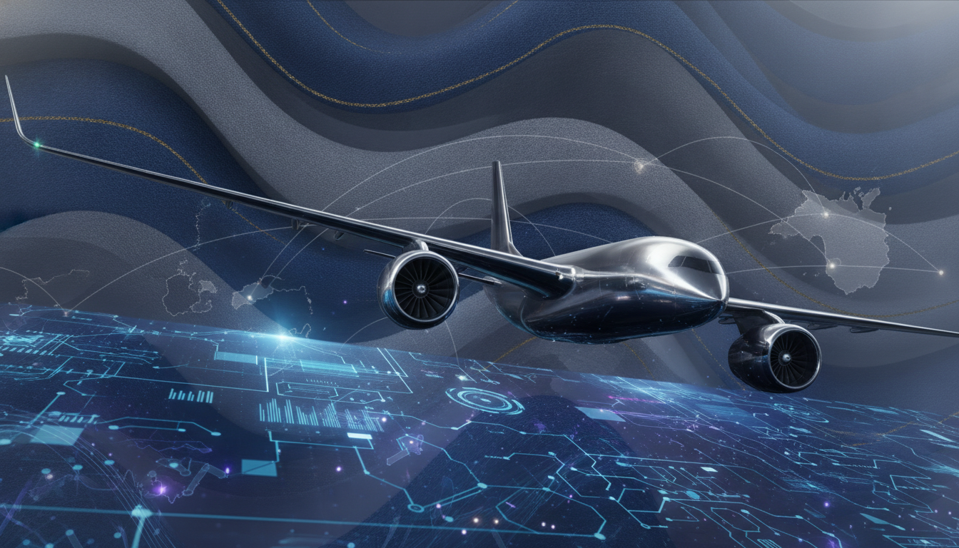 A composite image representing key European exhibition sectors: artificial intelligence, aerospace, and fashion textiles.